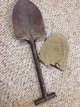 Entrenching Tool Shovel T Handle Ww2 Usmc Pacific