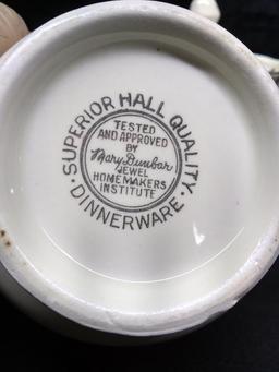 Superior Hall Jewel T China-Sugar and Creamer