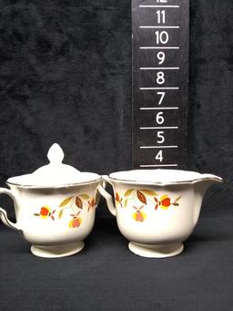 Superior Hall Jewel T China-Sugar and Creamer