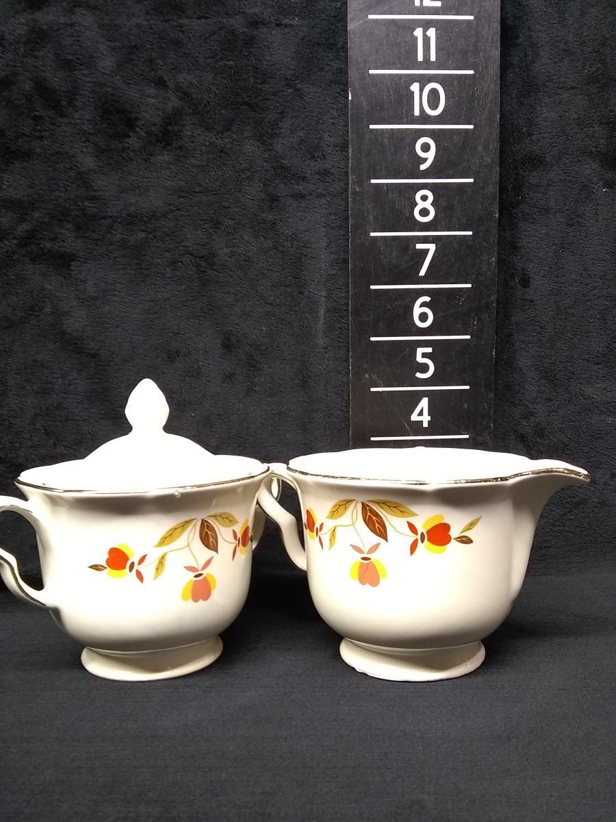 Superior Hall Jewel T China-Sugar and Creamer