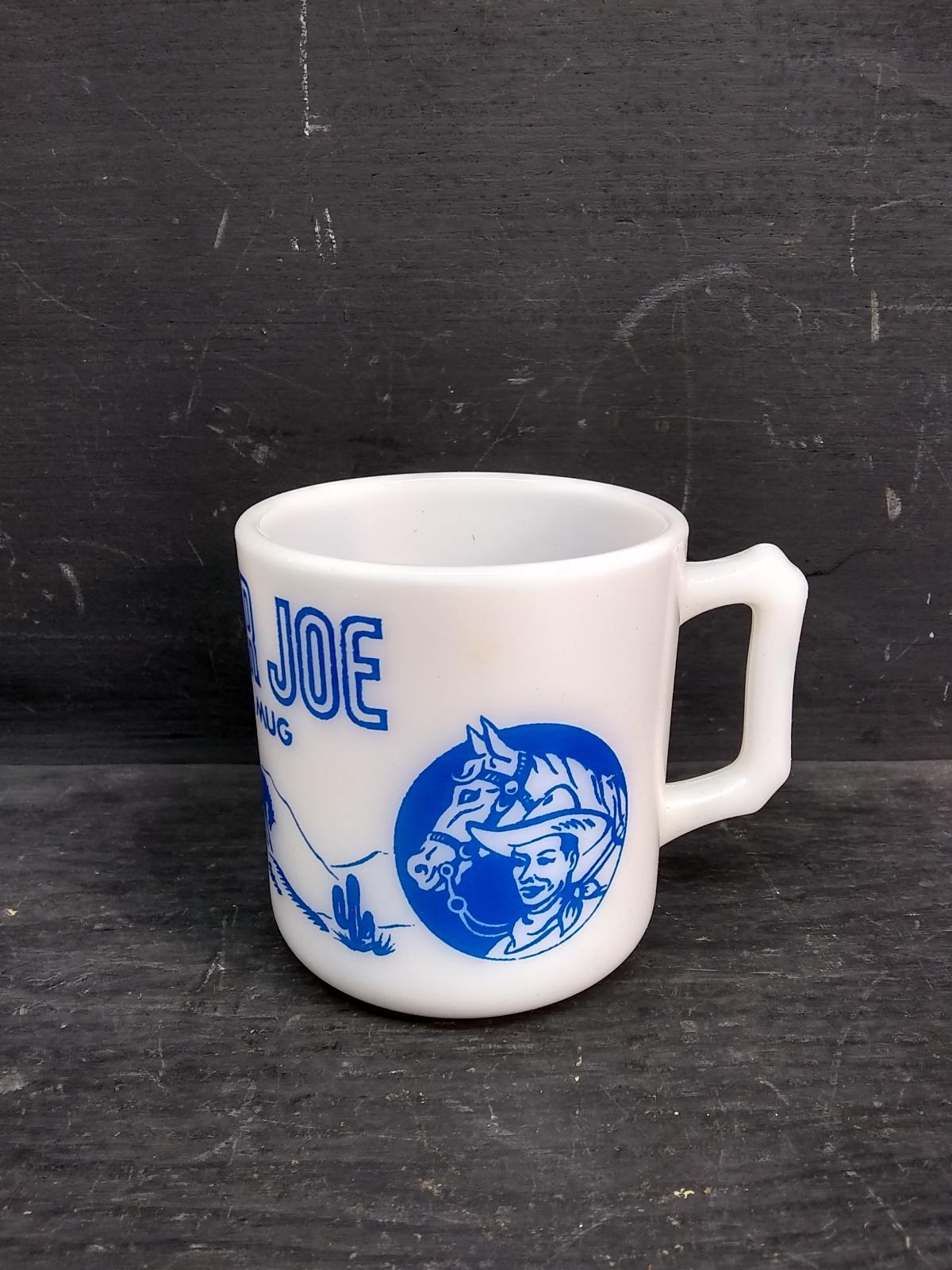 Vintage Ranger Joe Wheat Honnies Blue Mug by Hazel Atlas