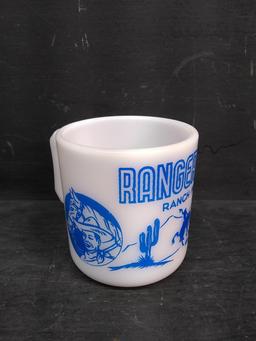 Vintage Ranger Joe Wheat Honnies Blue Mug by Hazel Atlas