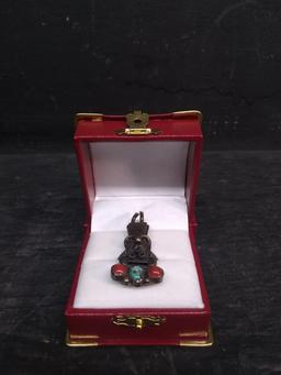 3 Stone Snowman Ring