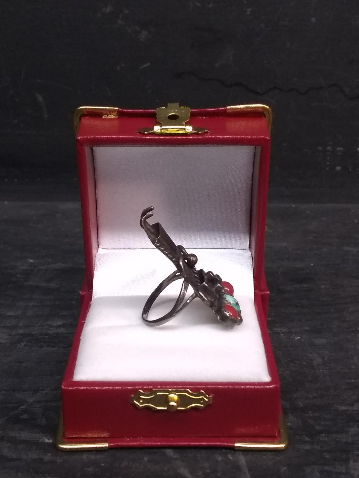3 Stone Snowman Ring