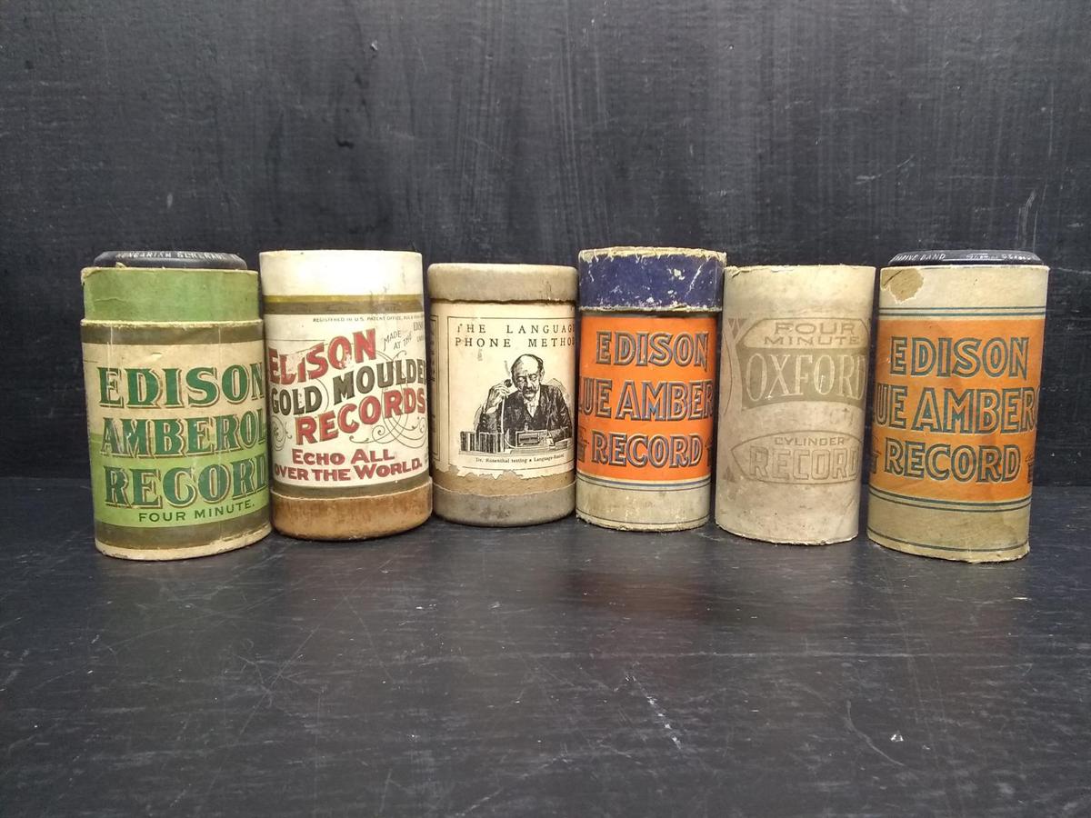 Collection 6 Vintage Edison Records