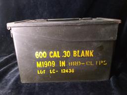 Vintage Metal Military Ammo Box