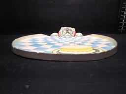 Novelty Paper Mache Dog Serving Tray