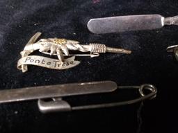 Silver Tone Vintage Pins (possible Sterling)