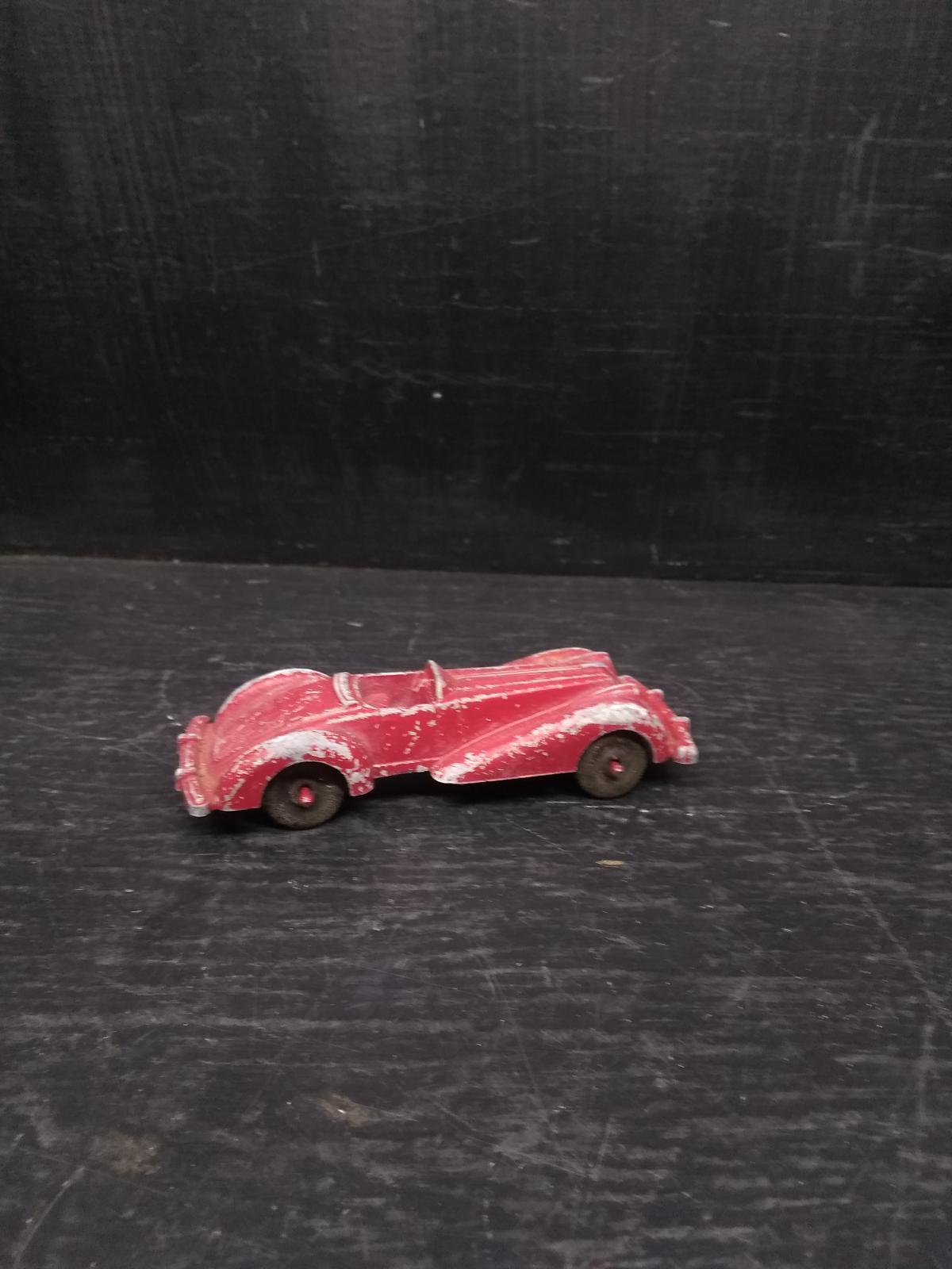 Vintage Die Cast Red Manoil Toy Car #708