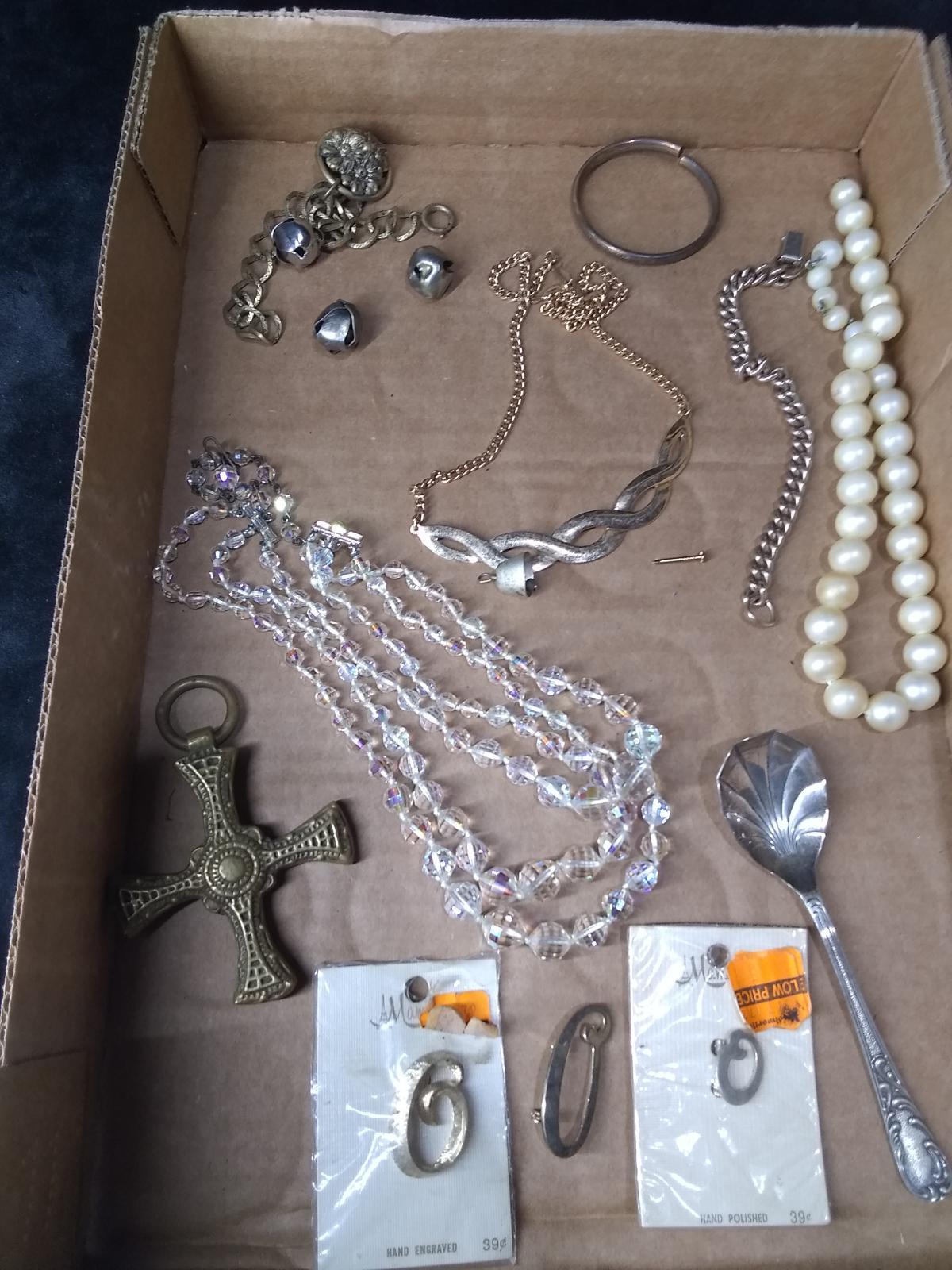 Assorted Costume Jewelry-Pins, Necklace, Pendants