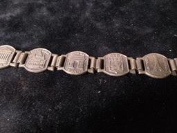 Vintage Paris France Souvenir Link Bracelet