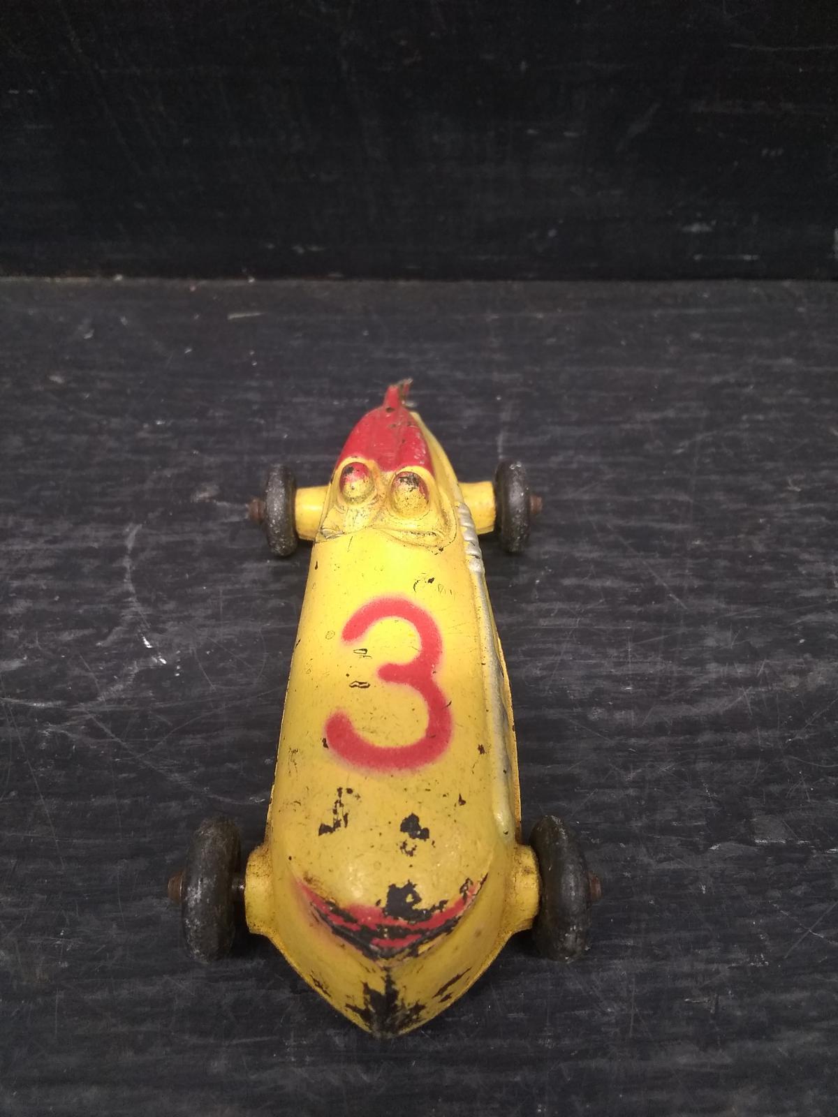 Antique Sun Rubber Co #5 Race Car 1930s