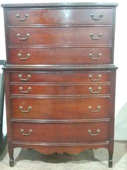 Antique Mahogany 3/3 Chest of Drawers