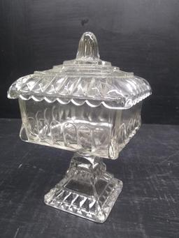 Vintage Glass Candy Jar