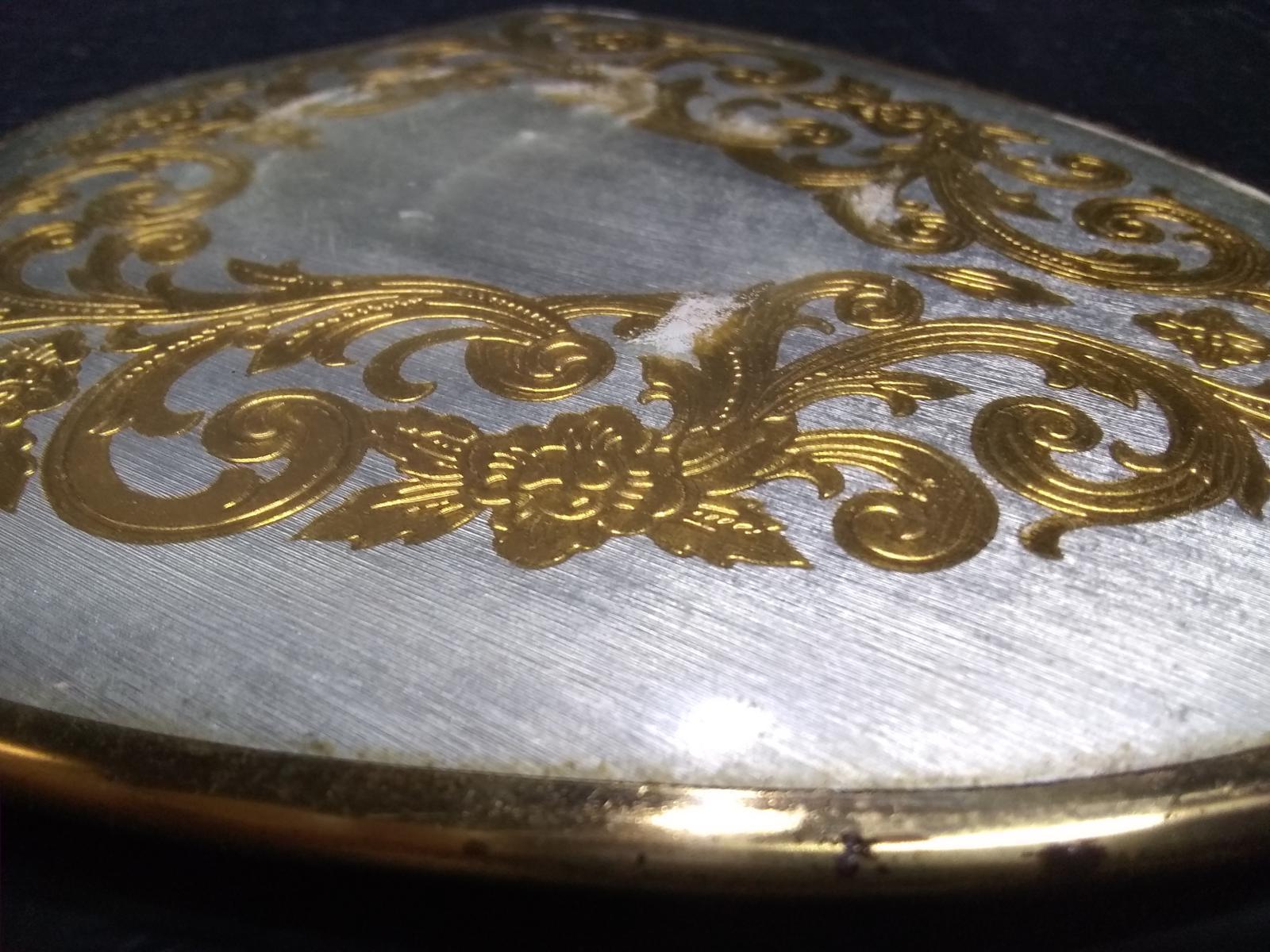 Vintage Gold Tone Hand Mirror