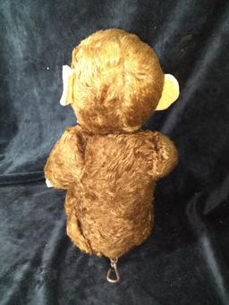 Antique Mohair Monkey Indiana Schuco with Rotating Head