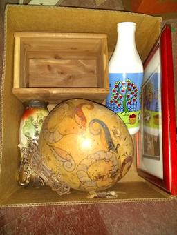 BL-Painted Gourd, Milk Bottle, Framed Print