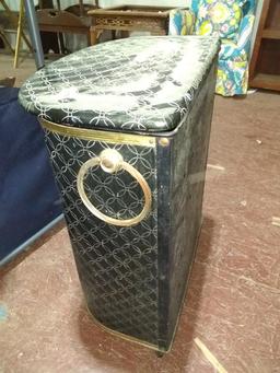 BL- Vintage MCM Laundry Hamper