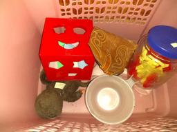 BL- Children's Toys w/ Pink Hamper