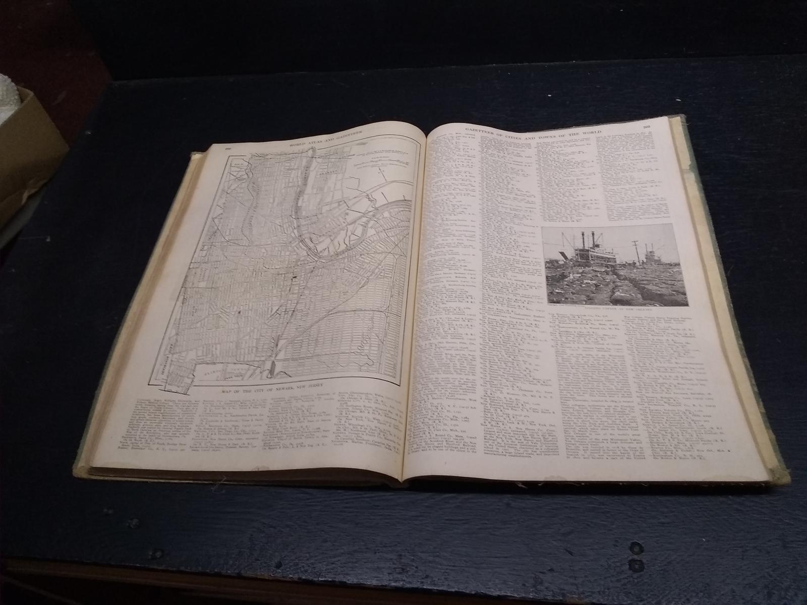 Vintage Book-The New Encyclopedia Atlas-1917