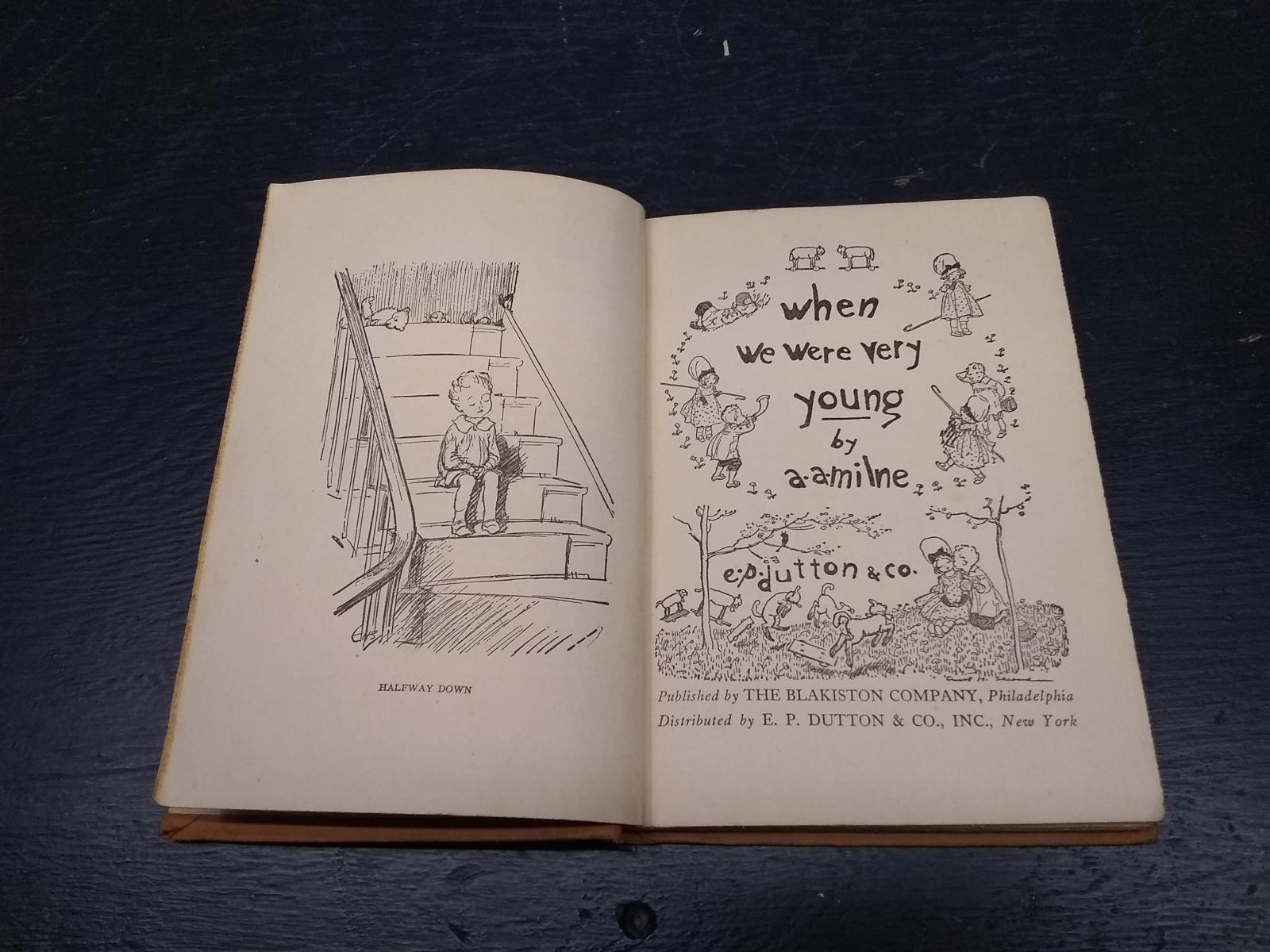 Vintage Childrens Book-When we Were Very Young-A A Milne-1924