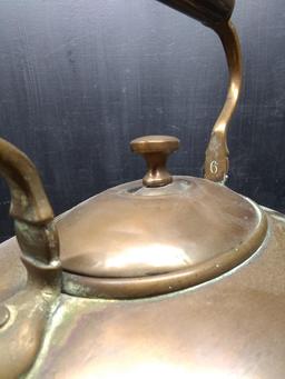 Antique Copper Tea Kettle