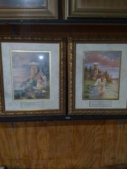 Pair Framed and Double Matted Print-Psalm 119:97/Psalm 104:34 by Dona Gelsinger