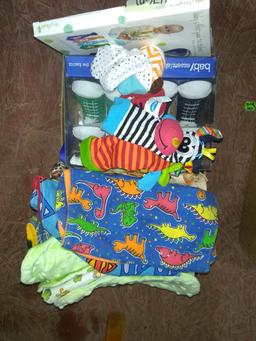 BL-Baby Burp Cloths, Socks, Rattles