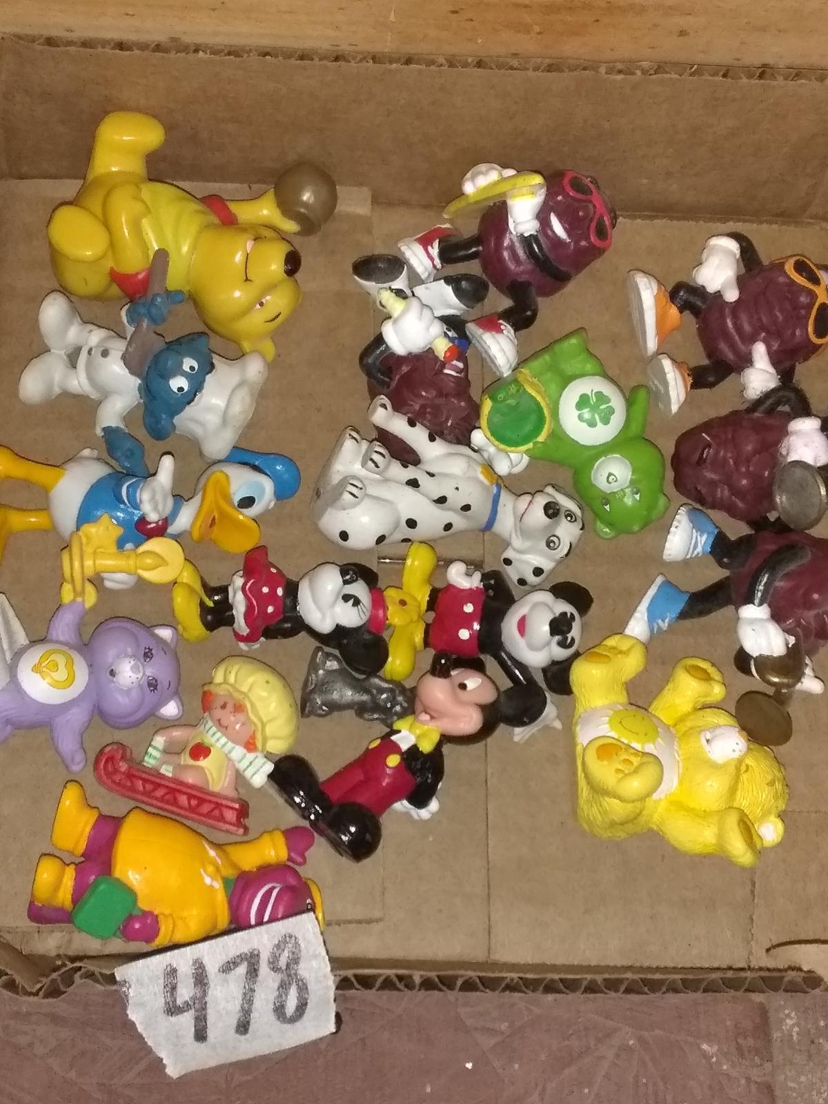 BL-Assorted Miniature Collectible Figures-Disney, Care Bears, Calif Grapes