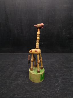 Vintage Childrens Toy-Collapsible Giraffe