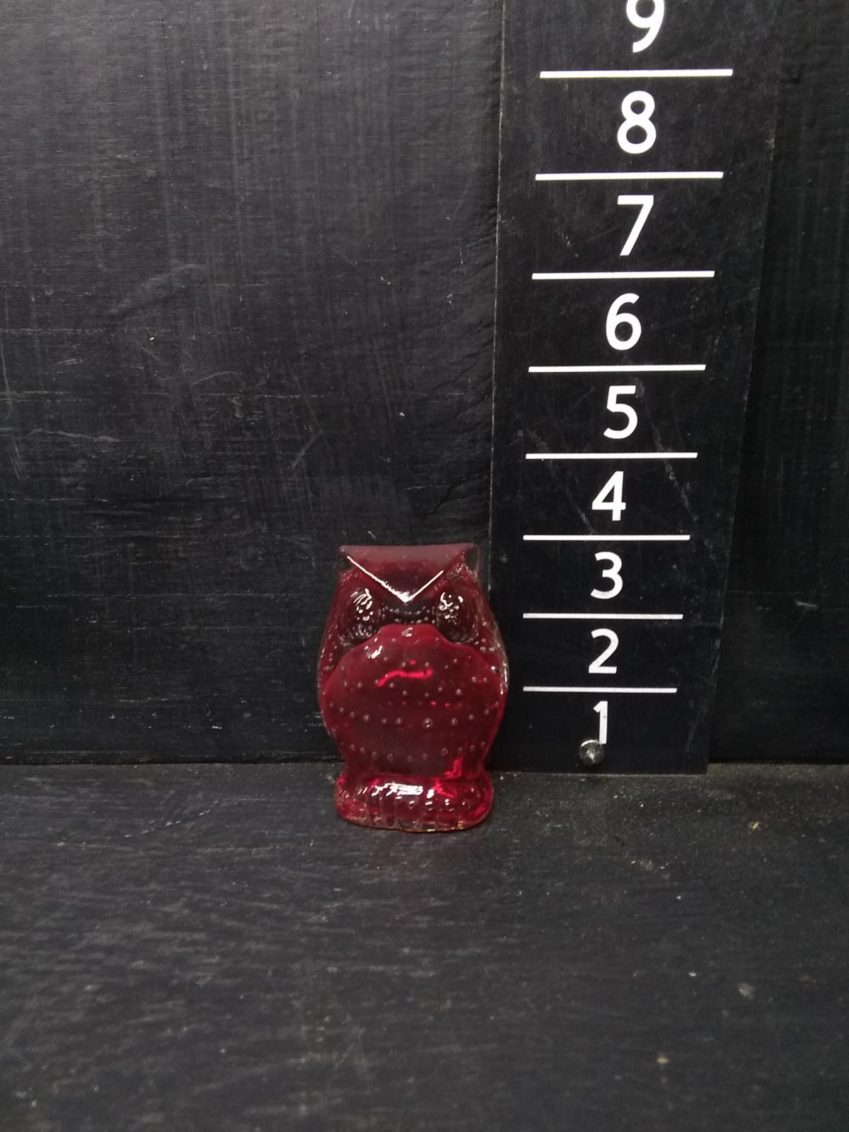 Studio Art Glass Owl Figure