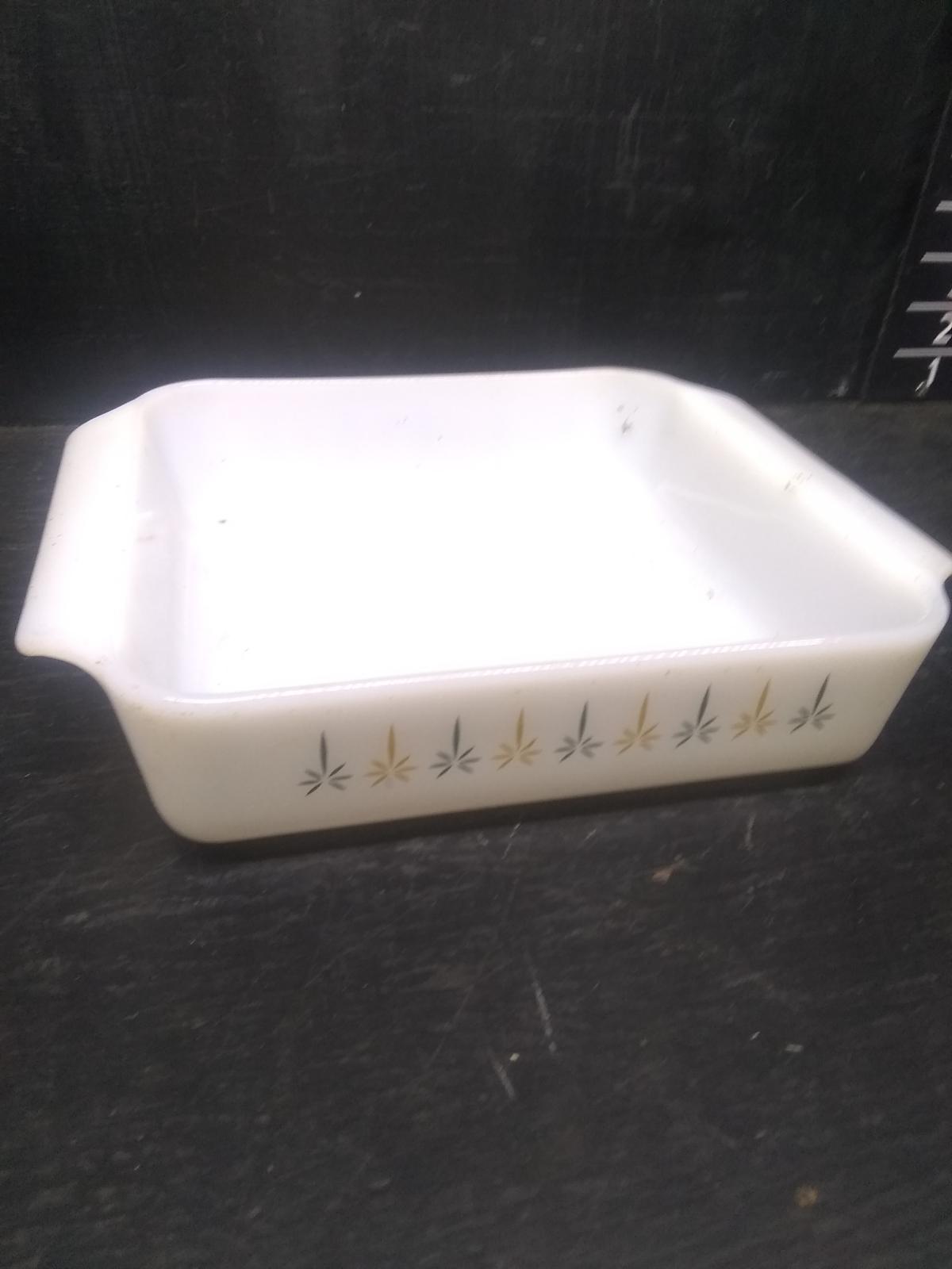 Vintage Fire King Baking Dish-Candle Glow