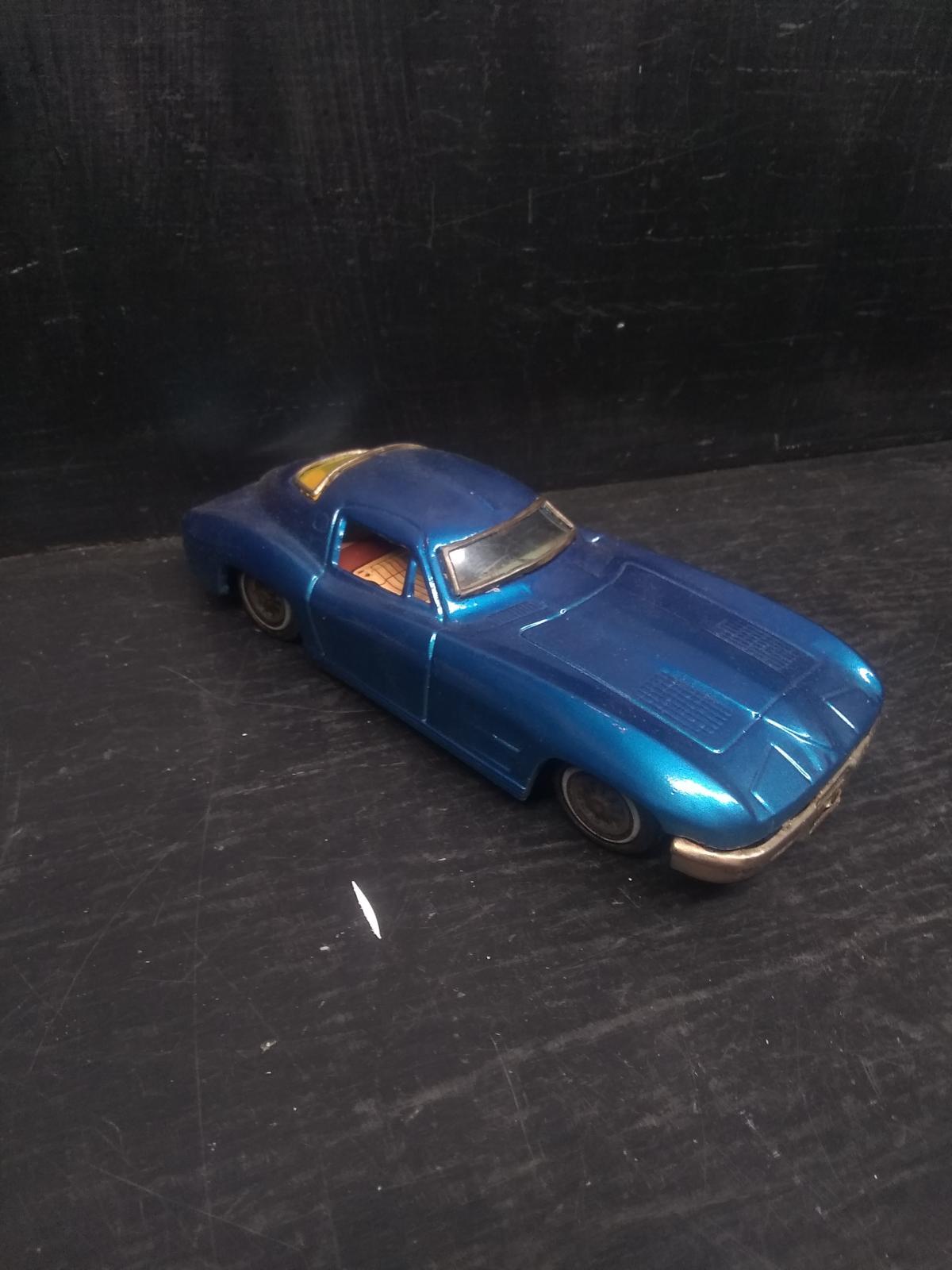 Vintage Metal Car-Tin Lithograph-Chevrolet Corvette