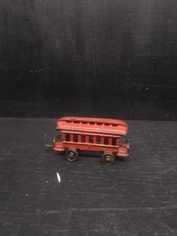 Vintage Cast Iron Train Car