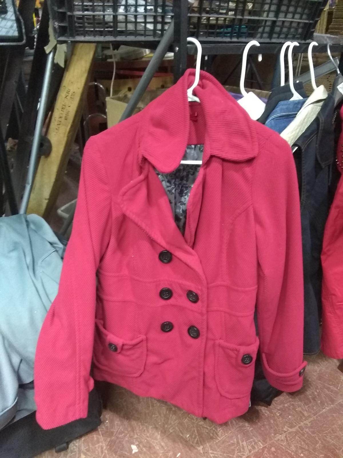 Forever 21 Large Red Corduroy Coat Ladies