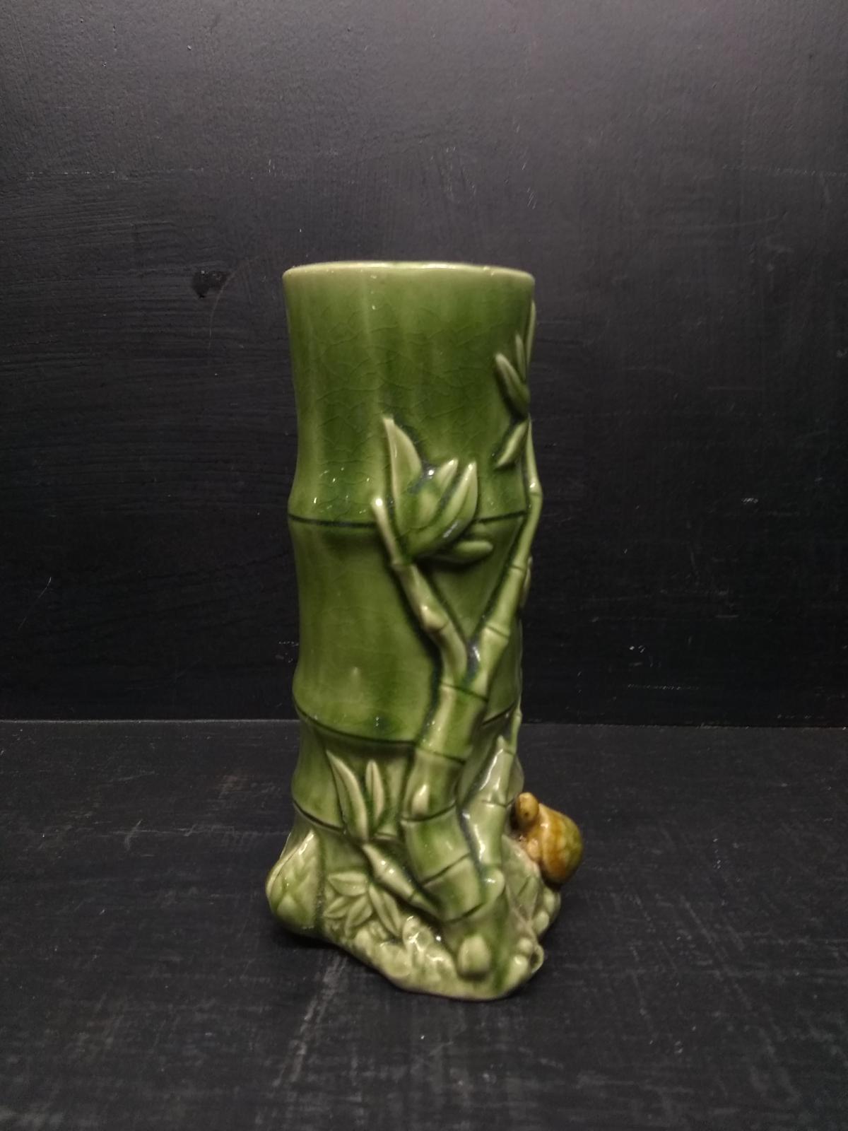 Contemporary Vase with Bamboo Motif