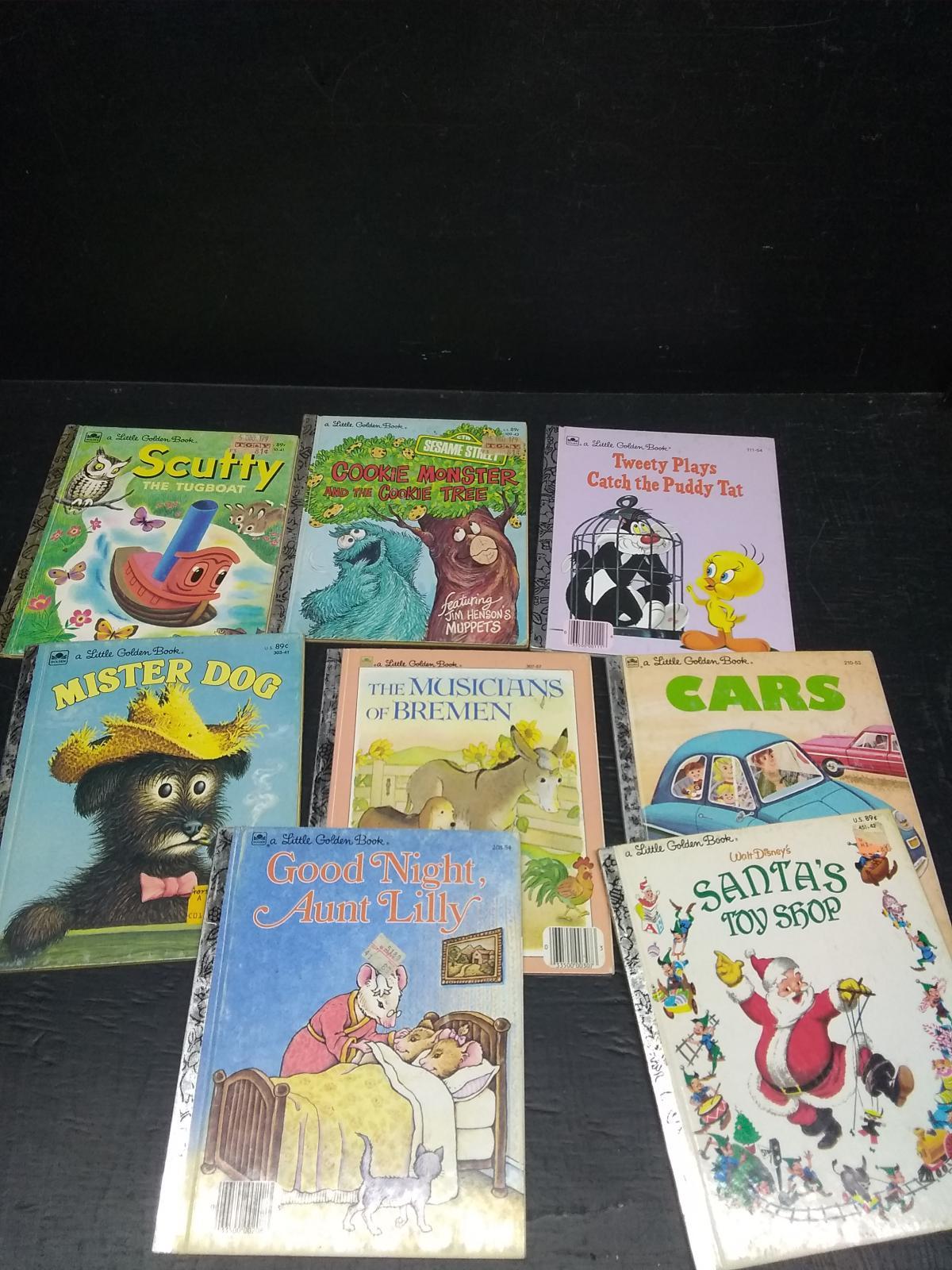 Collection 8 Vintage Golden Book Children's Books