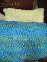 BL- Crochet Afghan (Blue)