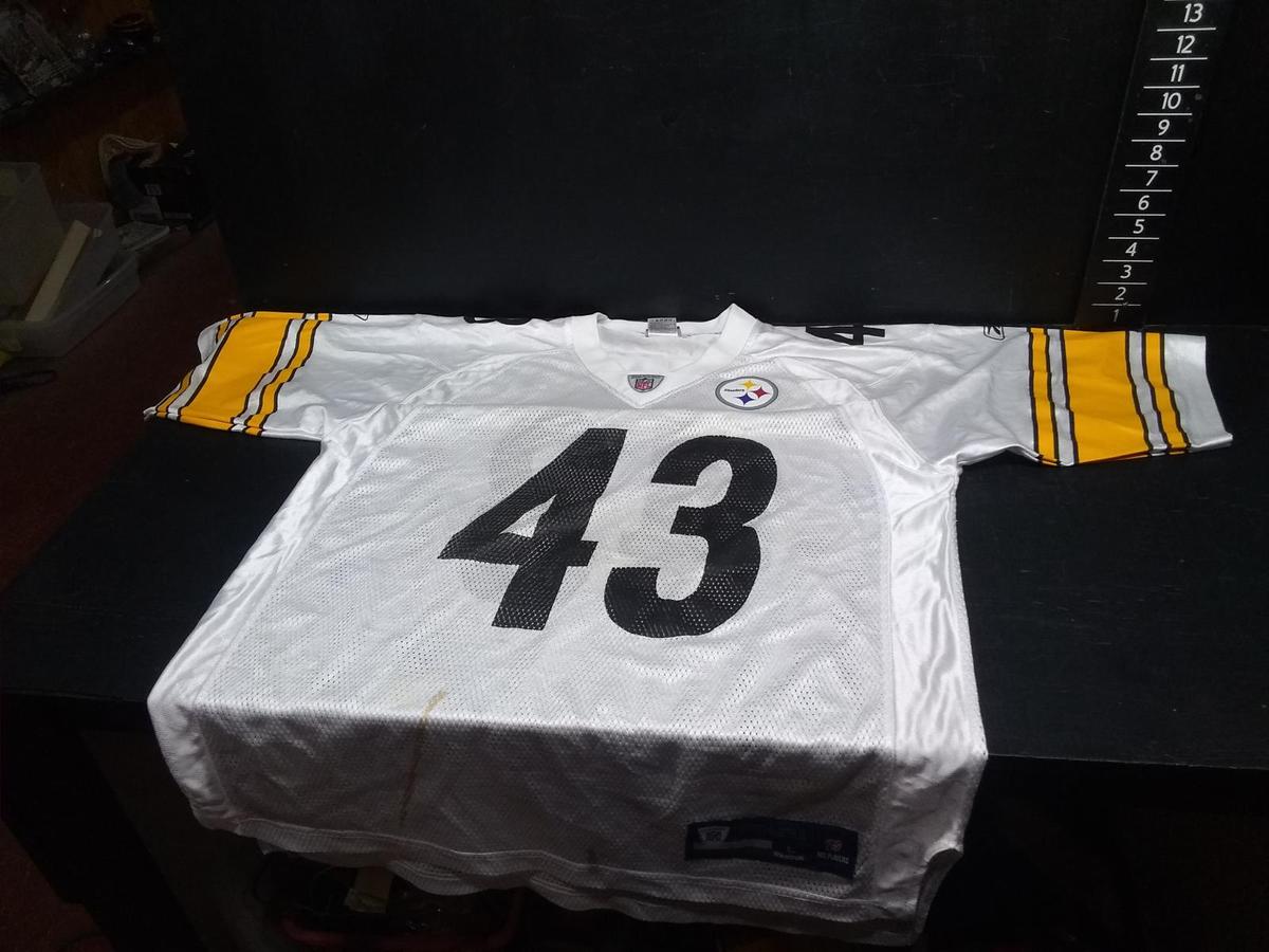 NFL Certified Jersey Large-Steelers #43 Polamalu