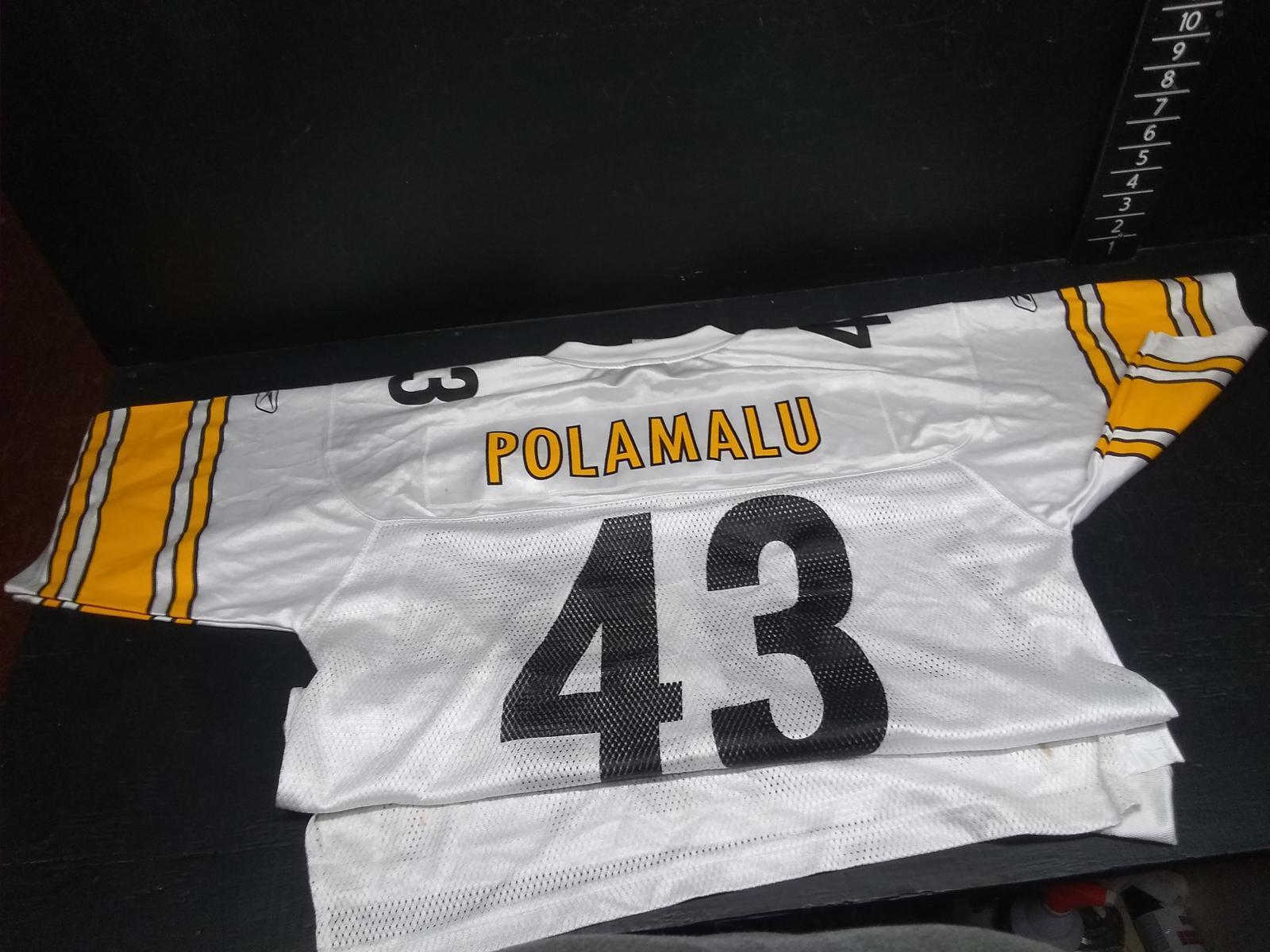 NFL Certified Jersey Large-Steelers #43 Polamalu