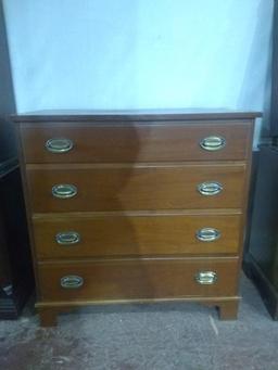 Antique Mahogany Four Drawer Chest