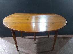 Vintage Pine Drop Side Dining Table