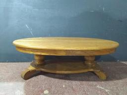 Oak Oval Coffee Table