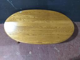 Oak Oval Coffee Table