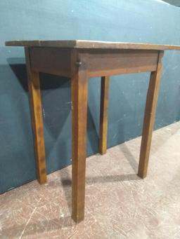 Vintage Three Board Top Pine Side Table