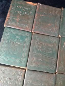 Collection Vintage 10 Little Leather Library Books