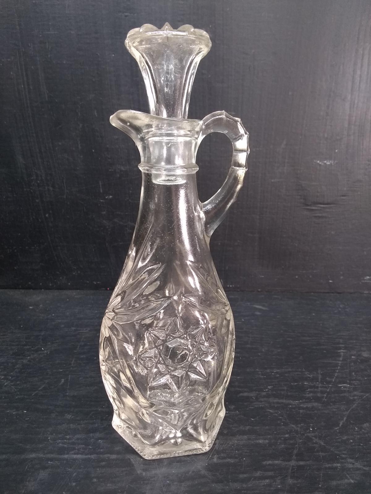 Vintage Pressed Glass Cruet