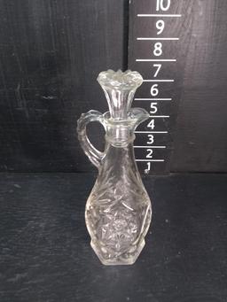 Vintage Pressed Glass Cruet