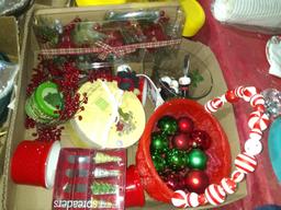BL-Assorted Christmas Decor-Basket, Spreaders, Plates