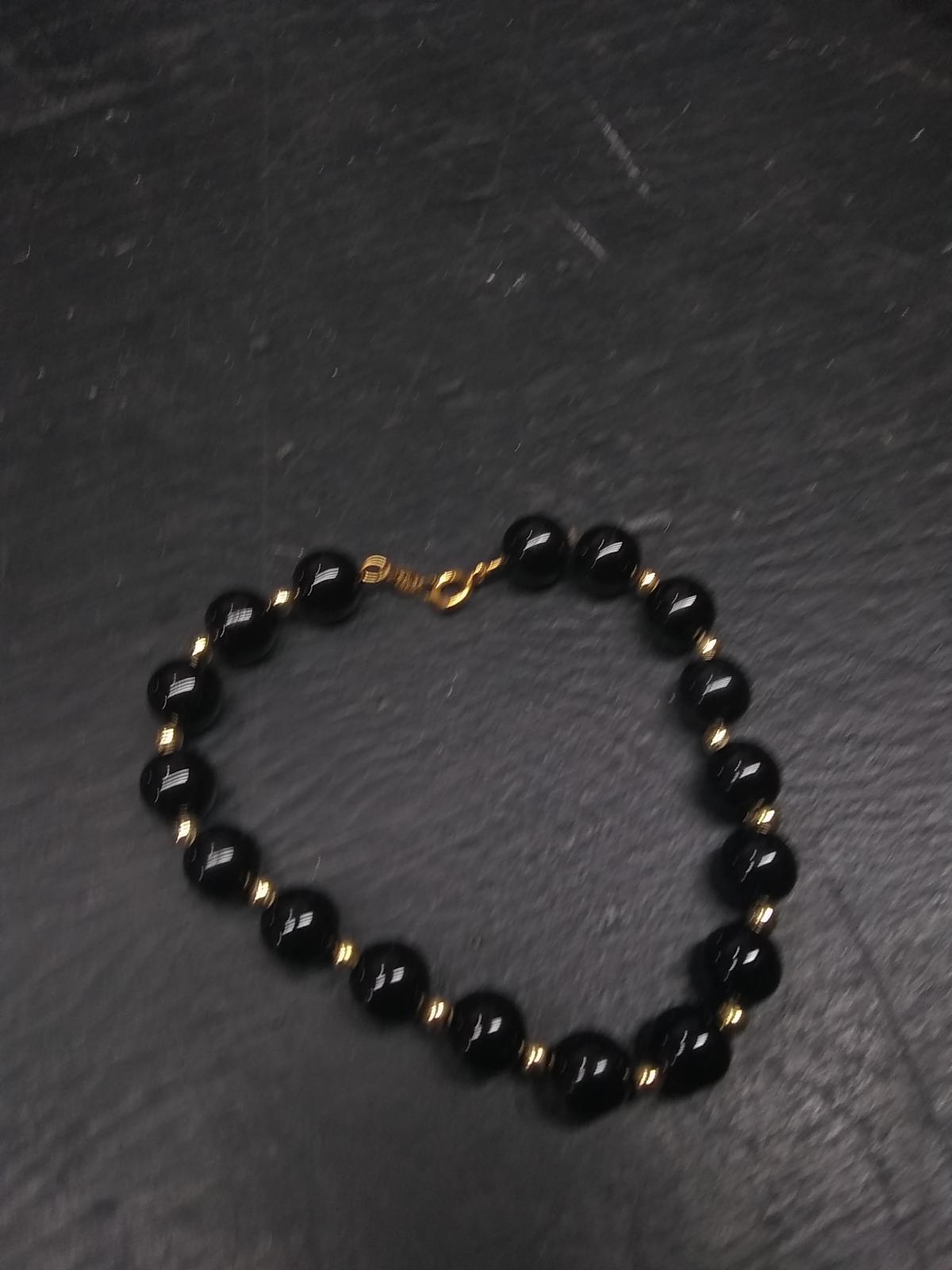 Jewelry-Black Faux Pearl Bracelet